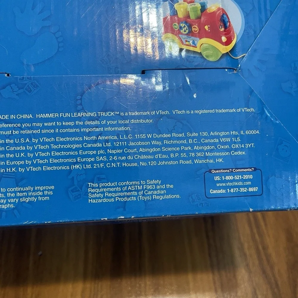 Rare VTech Hammer Fun Learning Truck Toy Kids‎ Toddler Learning Toy Music Lights